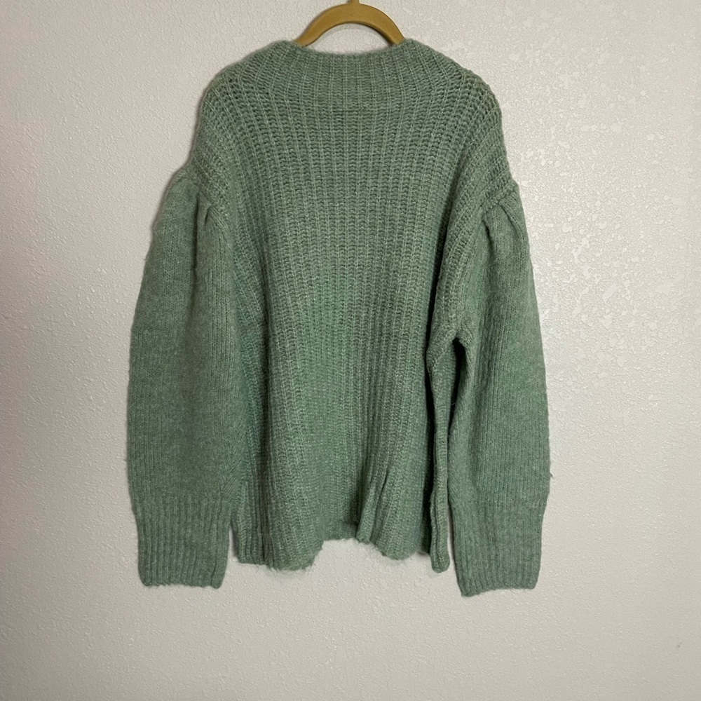 City Chic NWT Mad Knit Sage Soft Jumped Sweater S/16 - Picture 4 of 6
